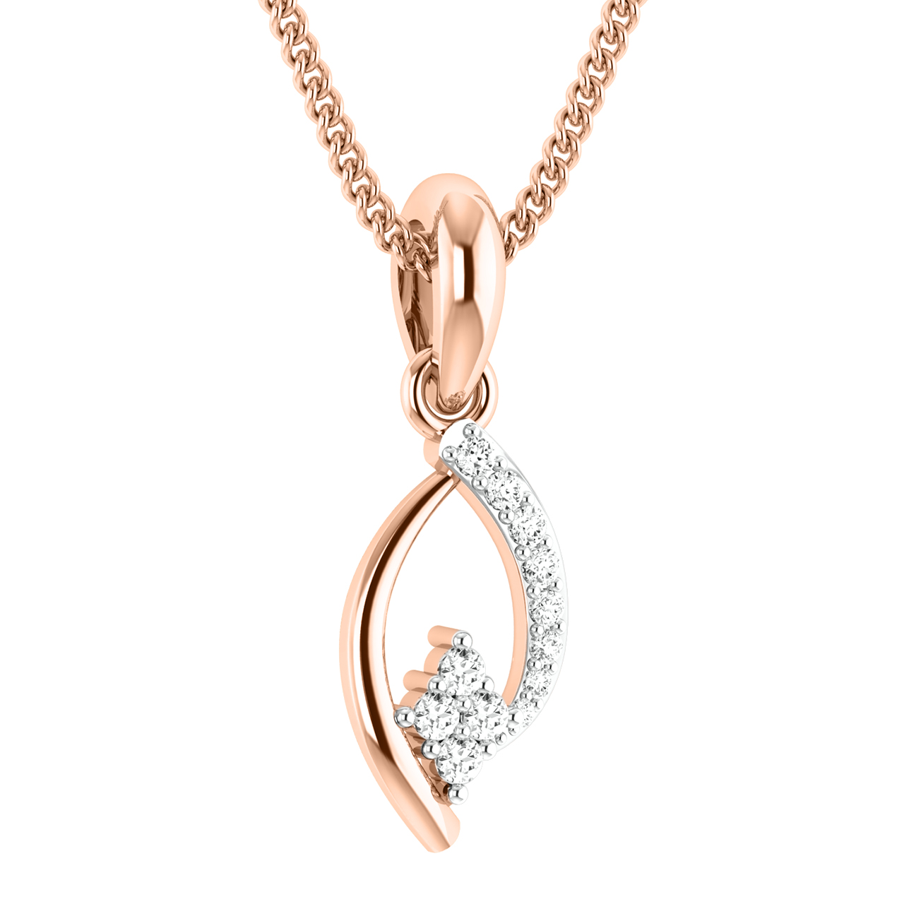 Jordyn Round Diamond Office Wear Pendant